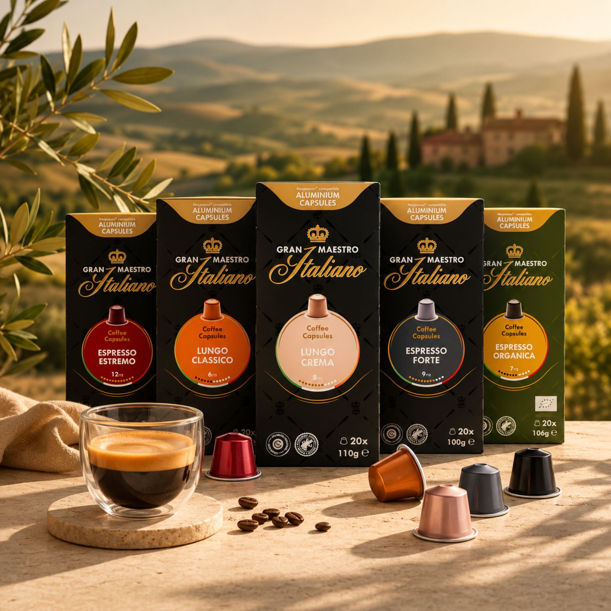 Gran Maestro Italiano, Pack of 20 Nespresso Compatible Capsules