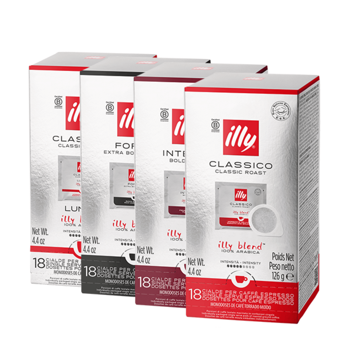 illy E.S.E. coffee pads 18pcs for E.S.E. coffee machines and Italian espresso
