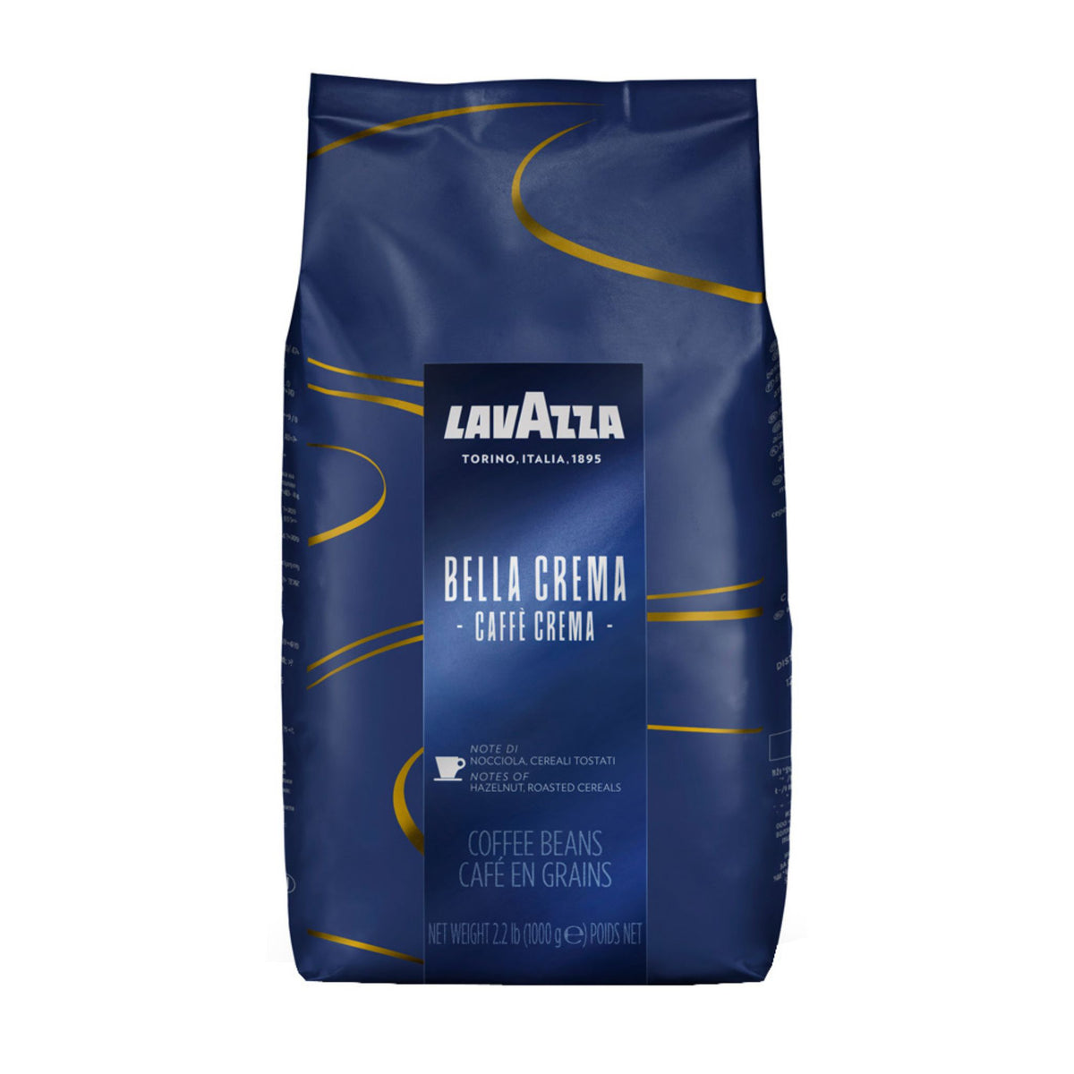 GardenState, Lavazza Bella Crema – Caffè Crema Whole Coffee Beans (1kg) | Medium Roast, 5/10 Intensity – Premium Italian coffee with a smooth, creamy texture, ideal for Schümli-style coffee and long coffee extractions. This 70% Arabica, 30% Robusta blend delivers hazelnut and roasted cereal notes with a velvety crema. Expertly blended and roasted in Italy, perfect for cafés, offices, and professional use. Compatible with espresso machines, fully automatic coffee makers, and filter coffee machines.