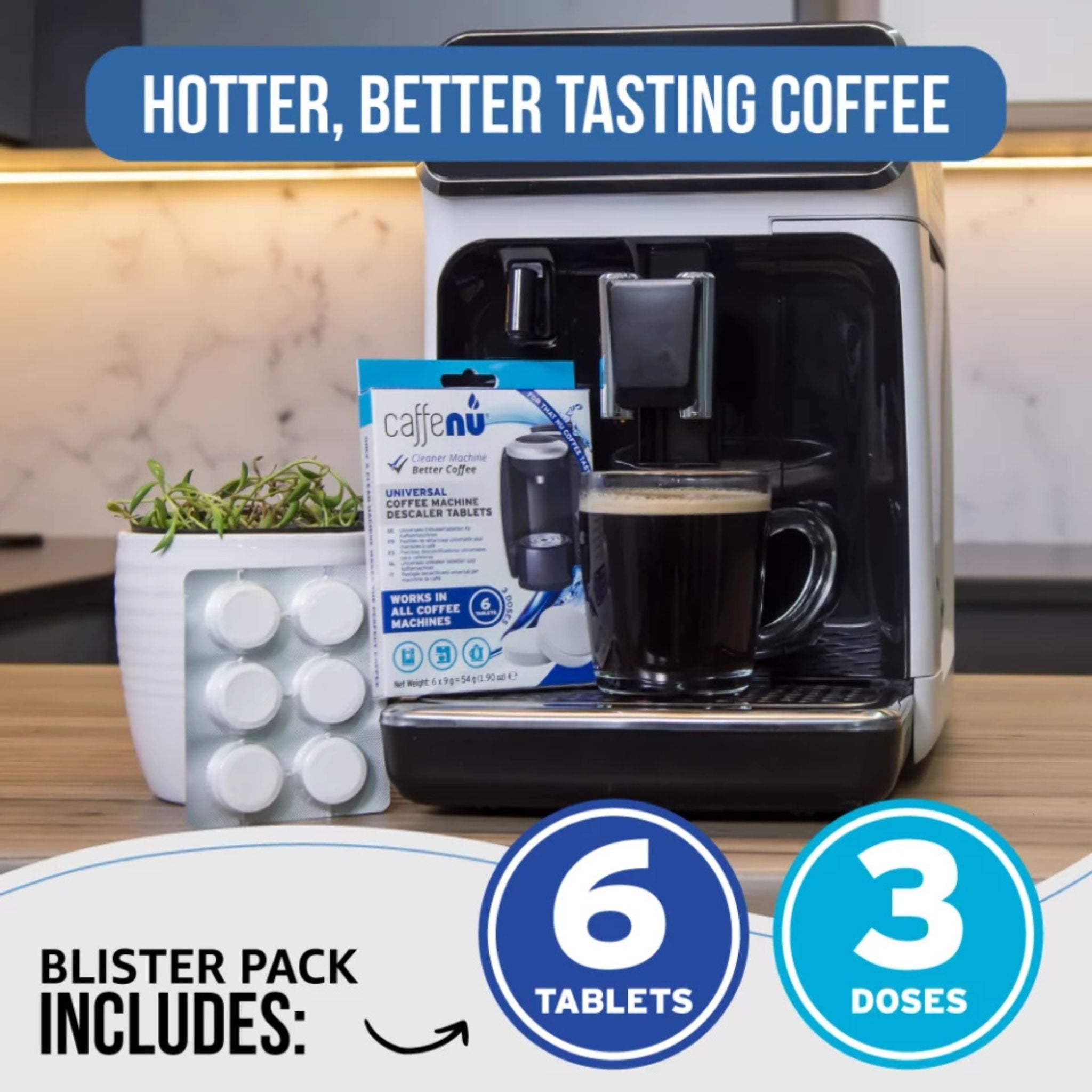 Caffenu Universal Coffee Machine Descaler Tablets (6x)