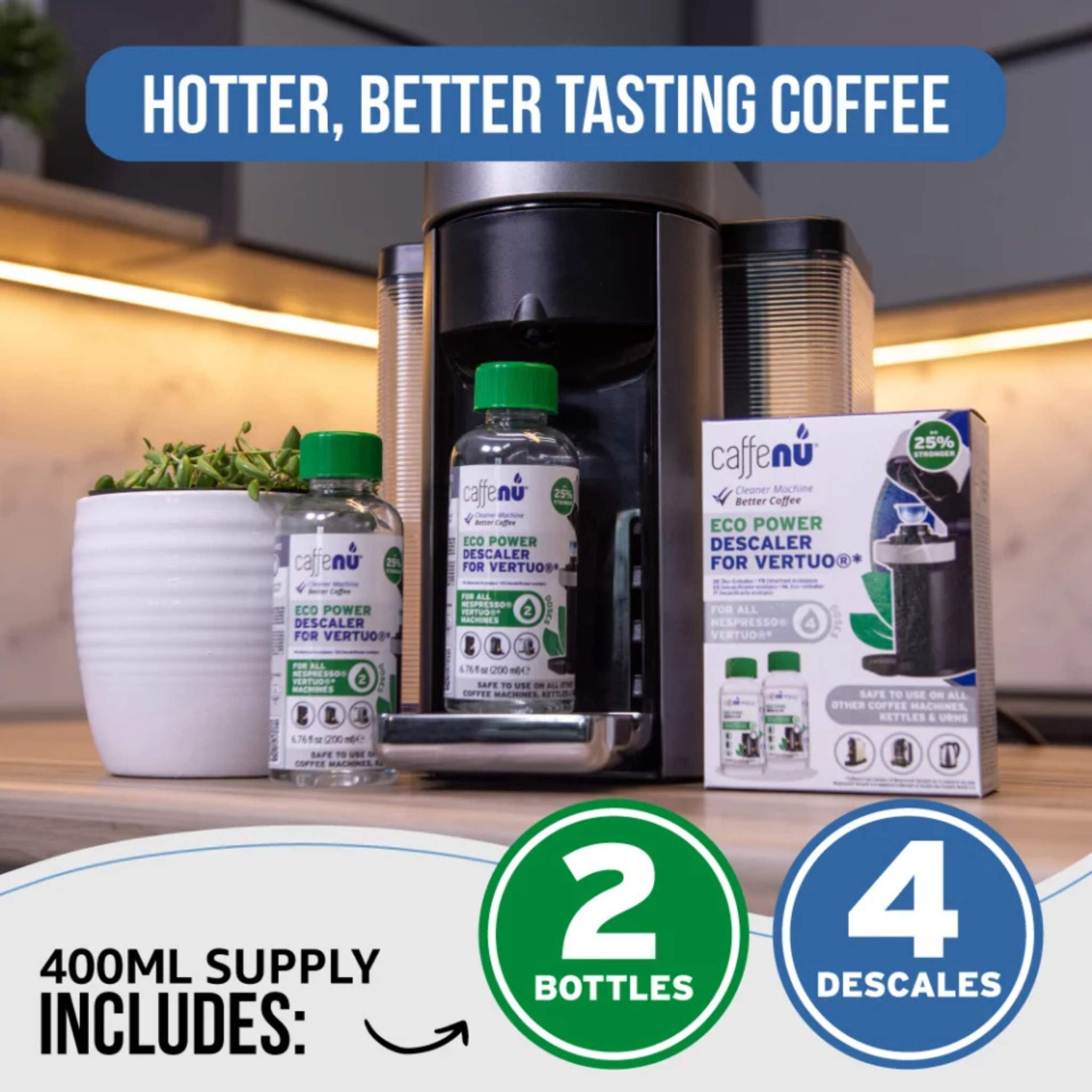 Caffenu Eco Power Descaler for Nespresso Vertuo Line