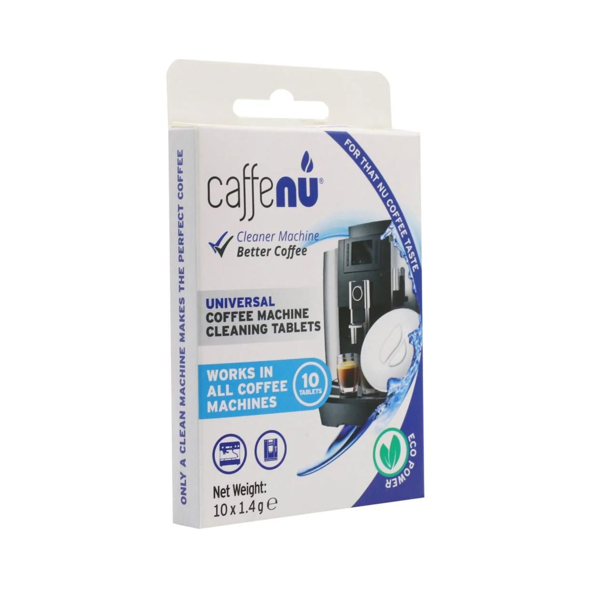 gardenstate Caffenu Coffee Machine Cleaning Tablets (100) for commercial espresso, bean-to-cup, and filter brewers — fast-dissolving, eco-friendly formula removes oils and residue
