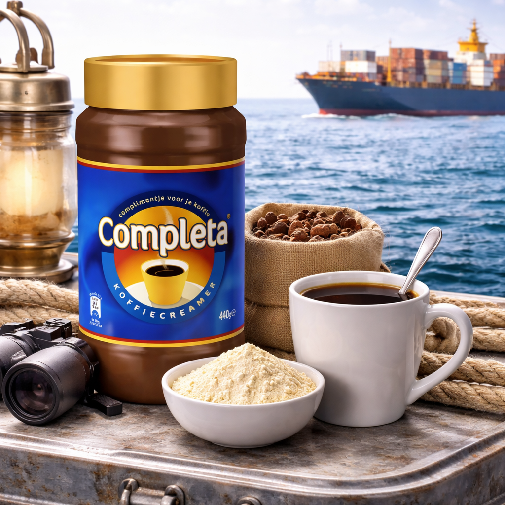 Friesche Vlag Completa coffee creamer 440g bulk pack for B2B use in offices hospitality and maritime supply smooth long shelf life non dairy creamer for consistent coffee service in Singapore