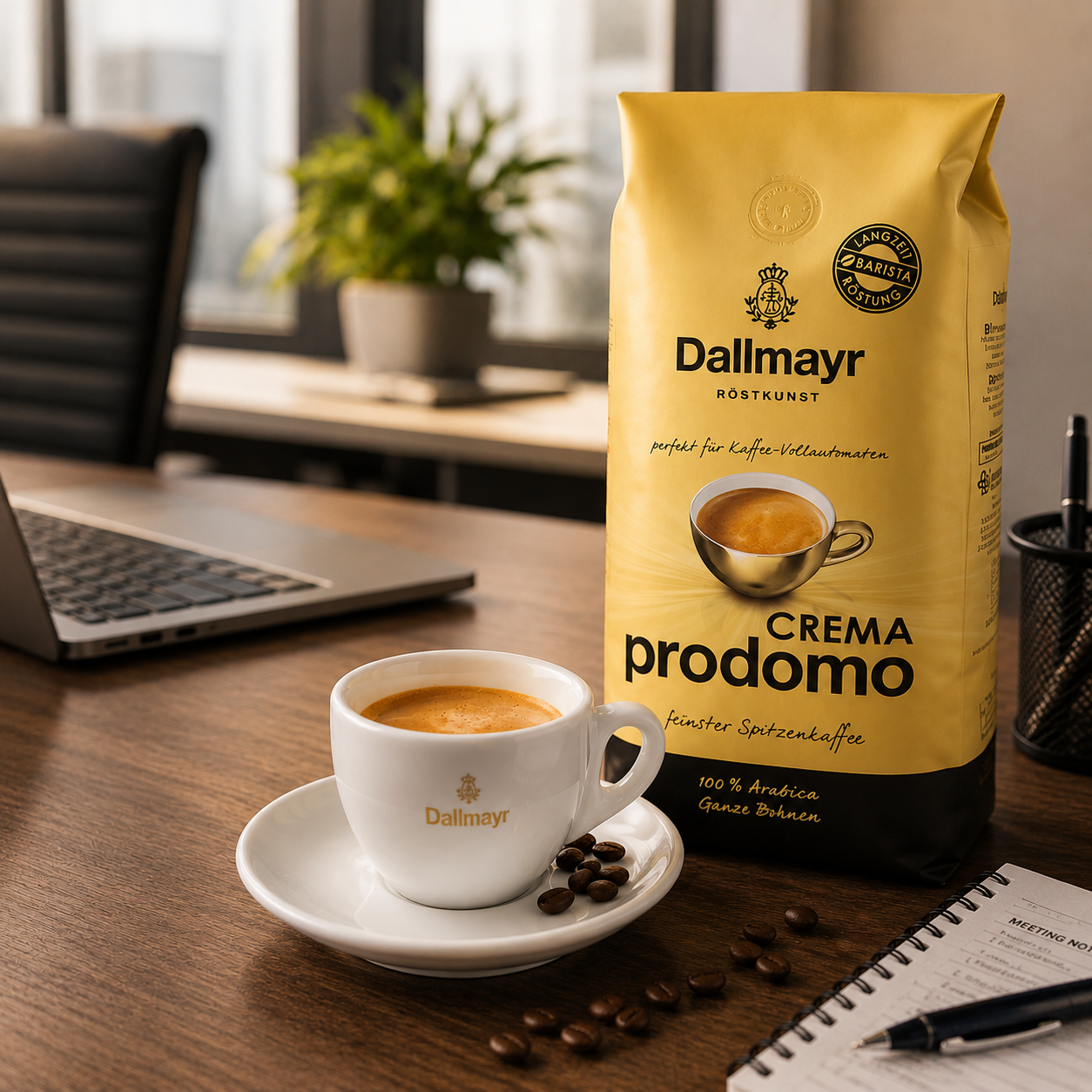 GardenState, Dallmayr Crema Prodomo 1KG whole bean coffee – 100% Arabica blend, low acidity. Wholesale coffee suplly for businesses.