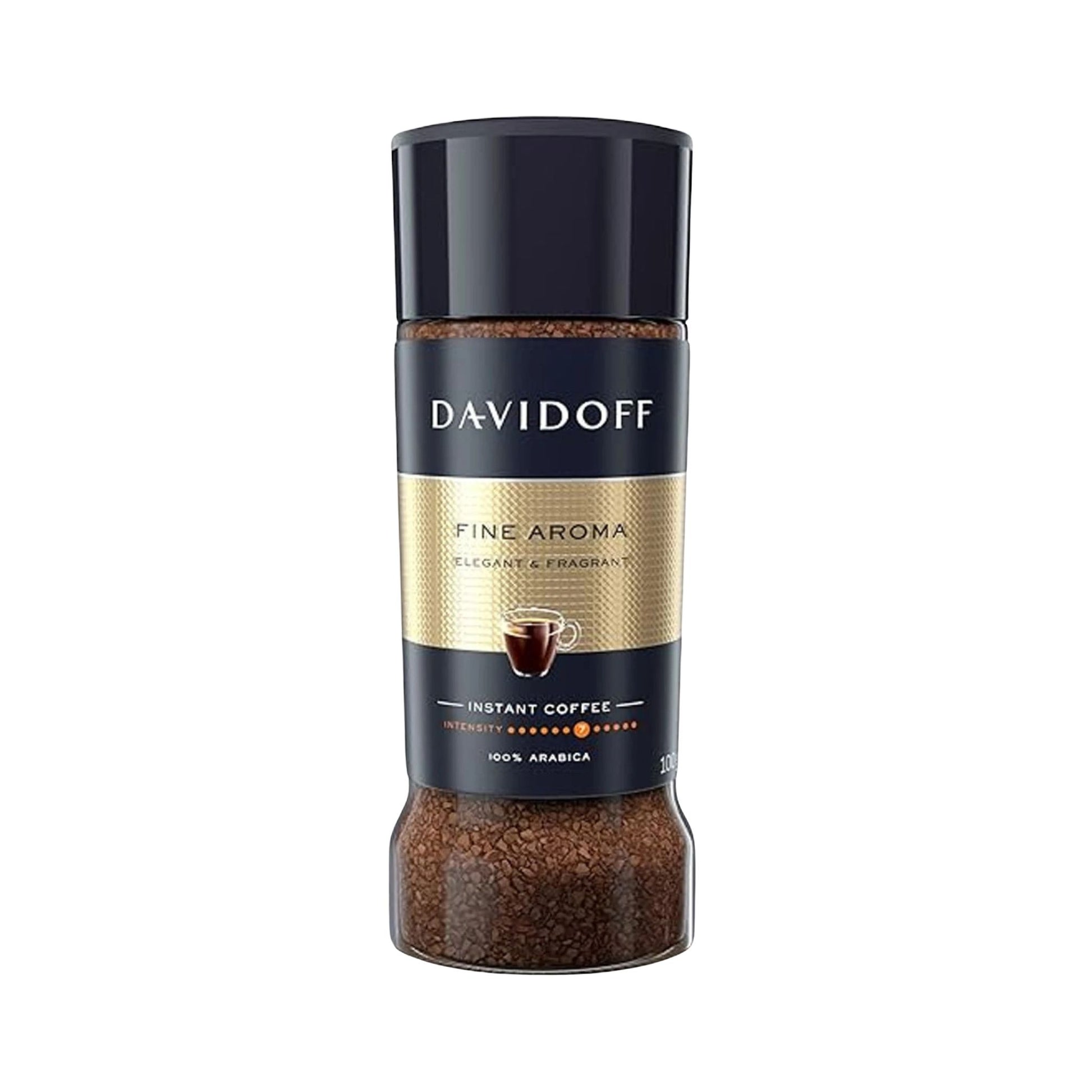 GardenState, Davidoff Fine Aroma Instant Coffee 100g – premium freeze-dried Arabica blend with a mild, smooth taste and delicate aroma. Ideal for hotels, offices, and catering services.