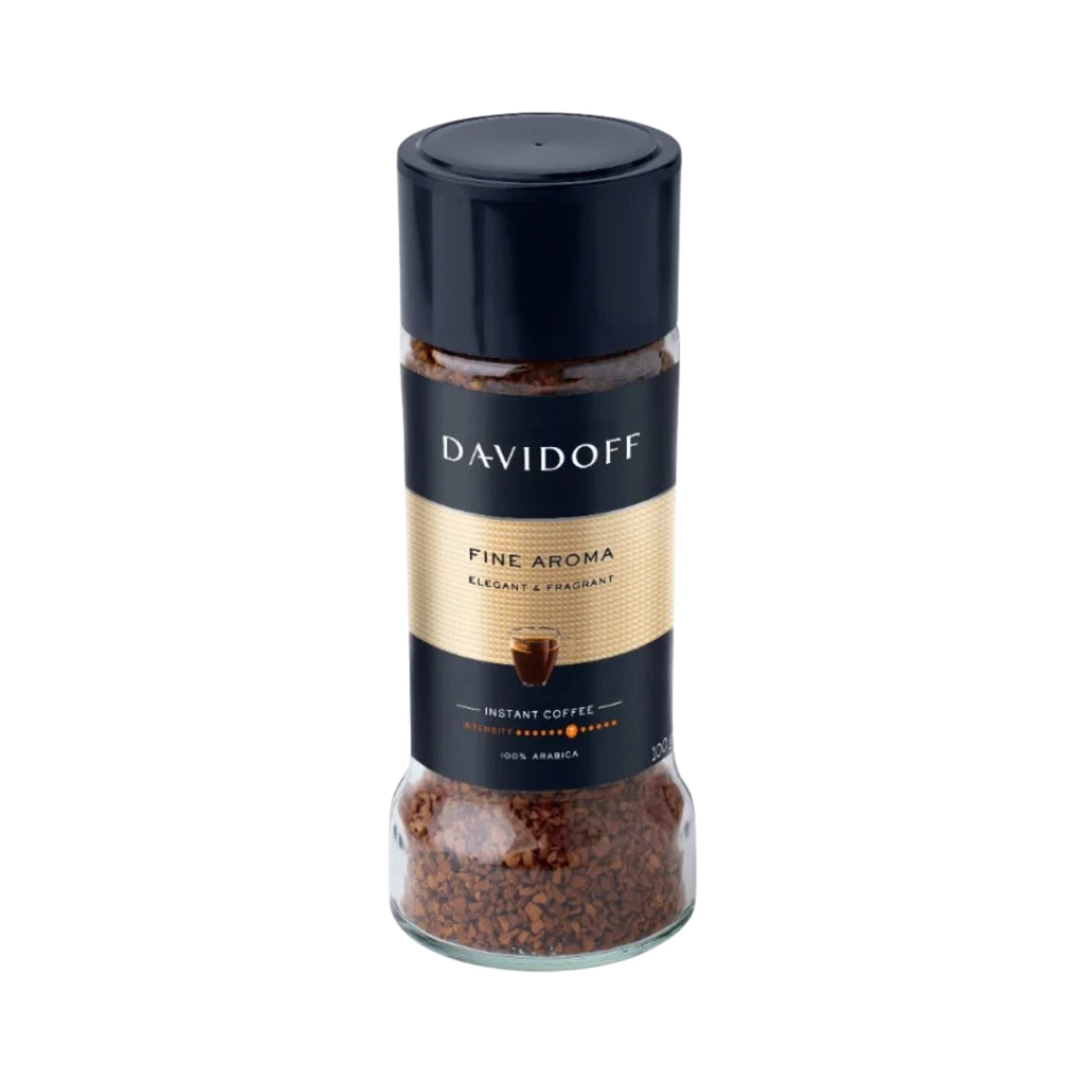 GardenState, Davidoff Fine Aroma Instant Coffee 100g – premium freeze-dried Arabica blend with a mild, smooth taste and delicate aroma. Ideal for hotels, offices, and catering services.