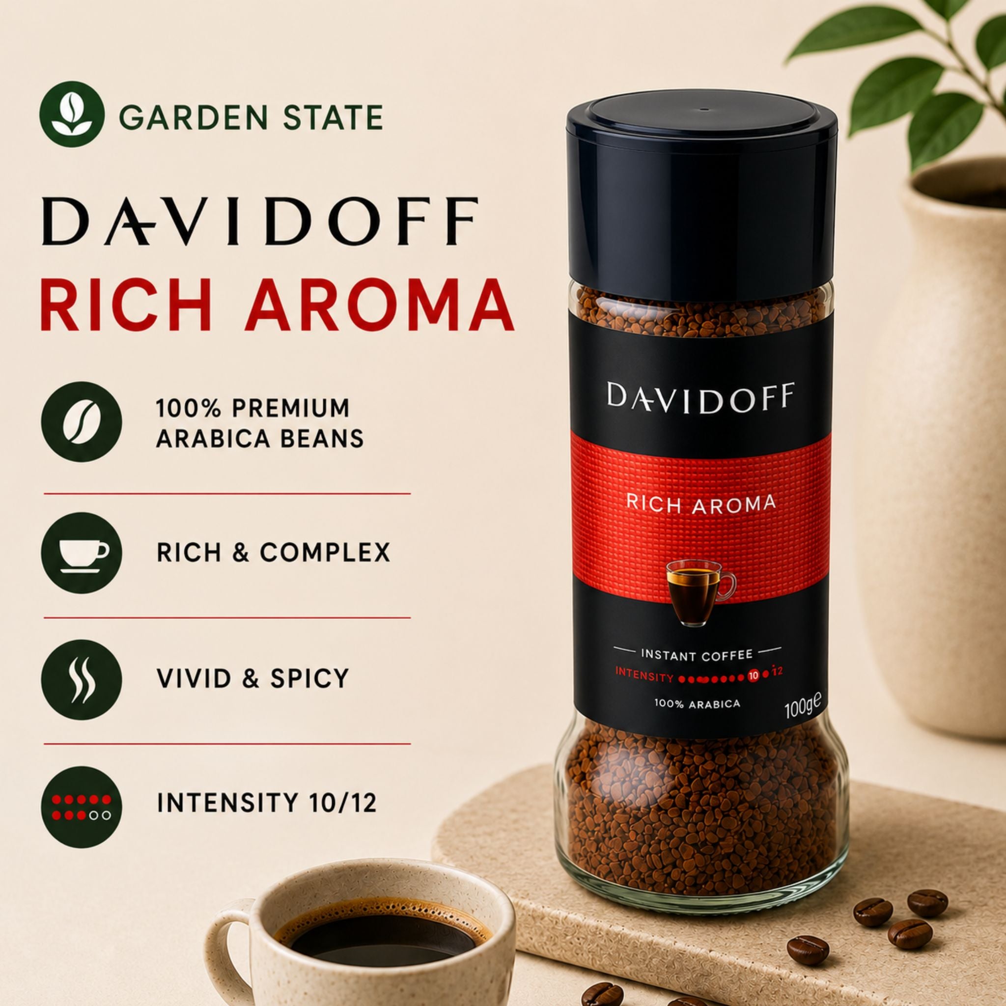 Davidoff Rich Aroma Instant Coffee (100 gr)