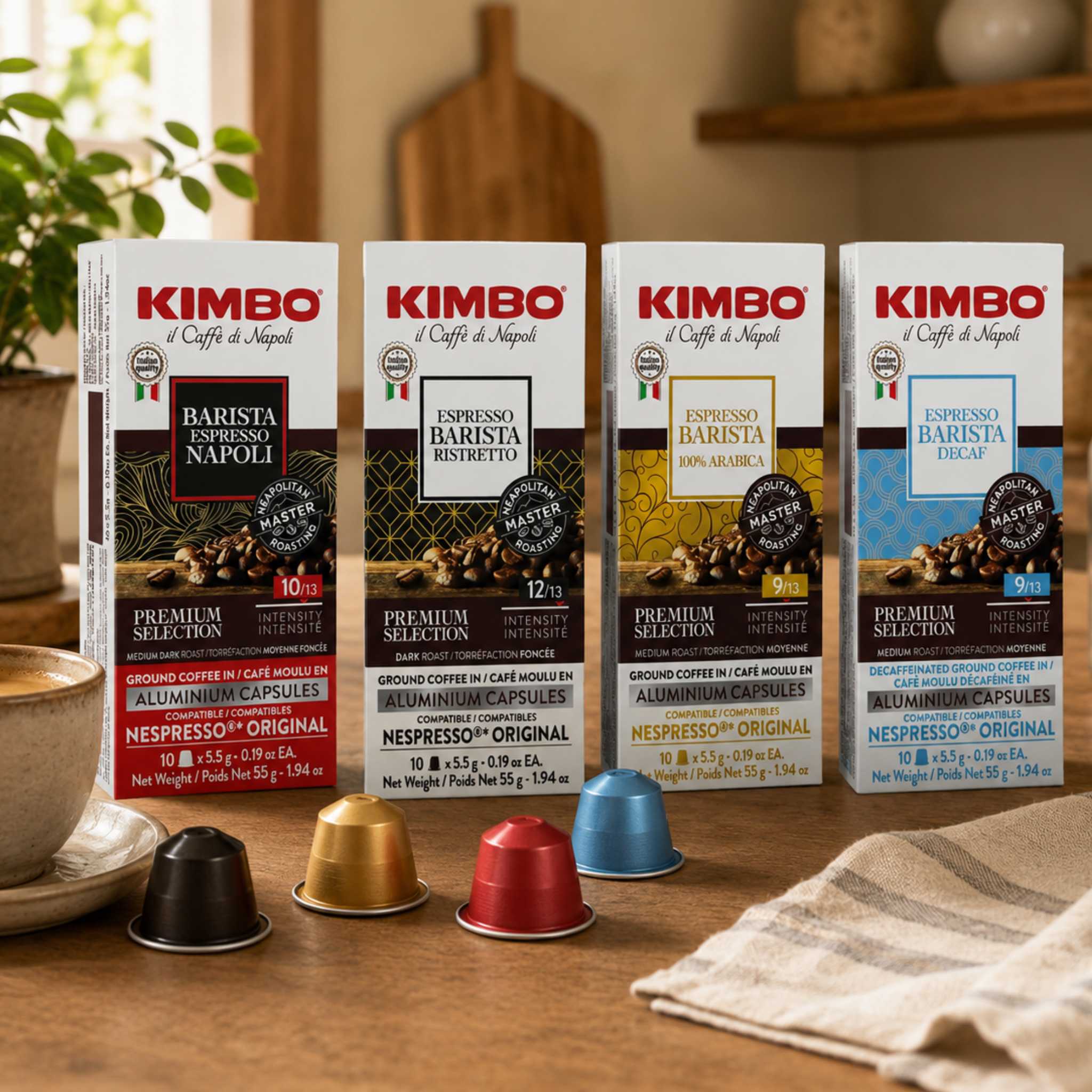 Kimbo Authentic Italian Coffee Capules, wholesale supply Singapore for Hotels, hostels and offices. 