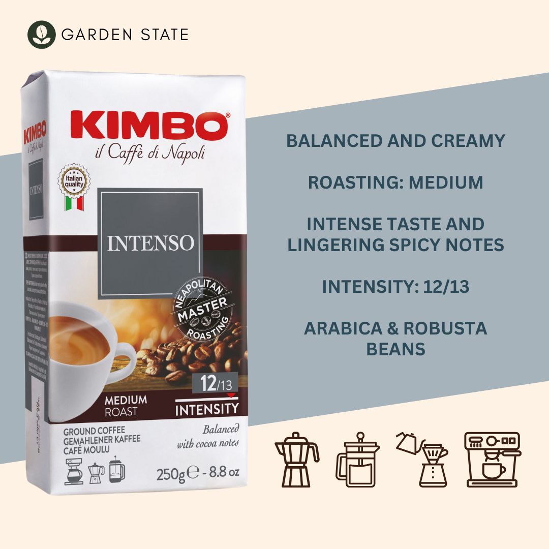 Kimbo Intenso Ground Coffee (250 g)