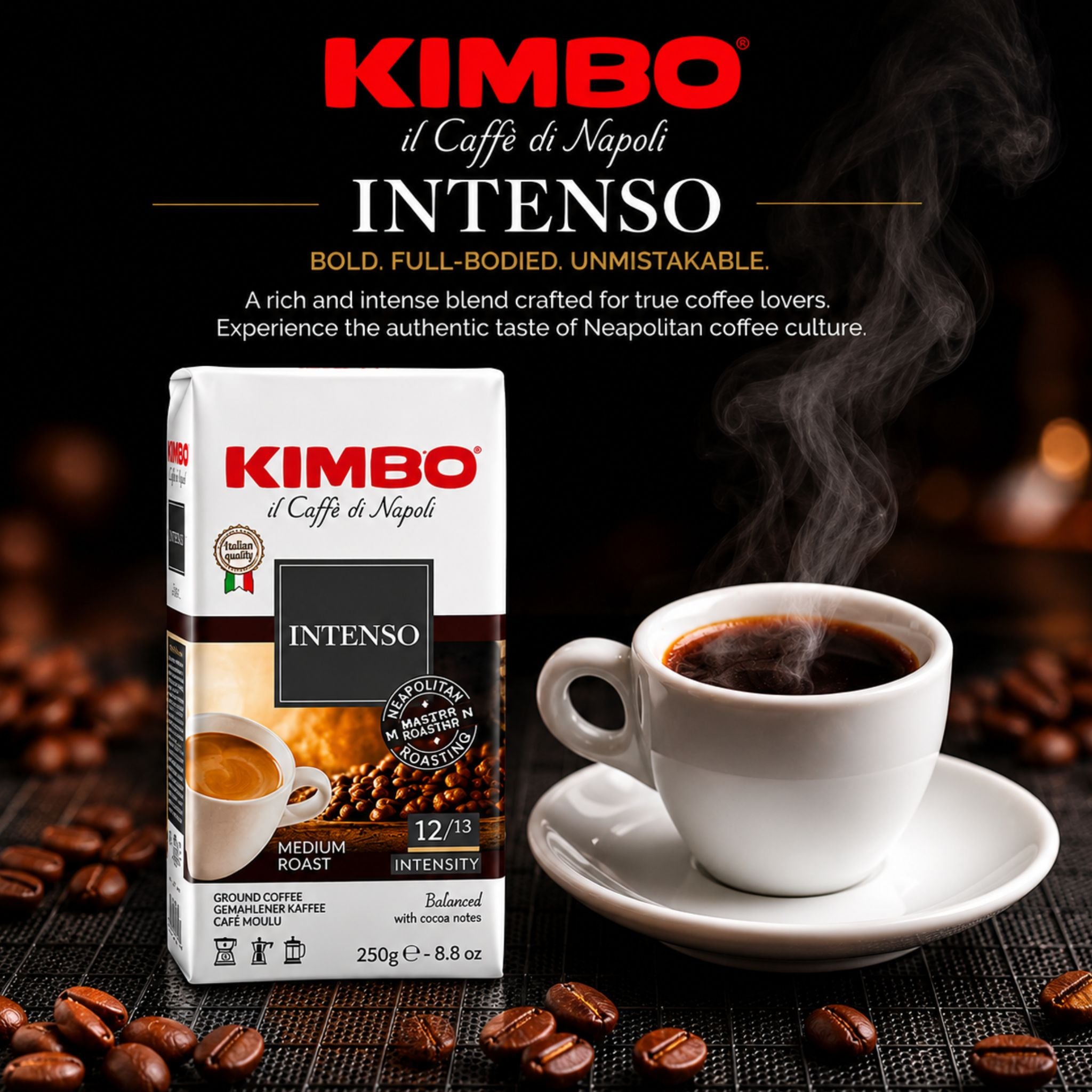 gardenstate Kimbo Intenso ground coffee 250g in ship engine control room, Italian Arabica Robusta coffee blend for maritime catering, vessel galley coffee service, offshore crews, ship chandlers and marine pantry supply Singapore
