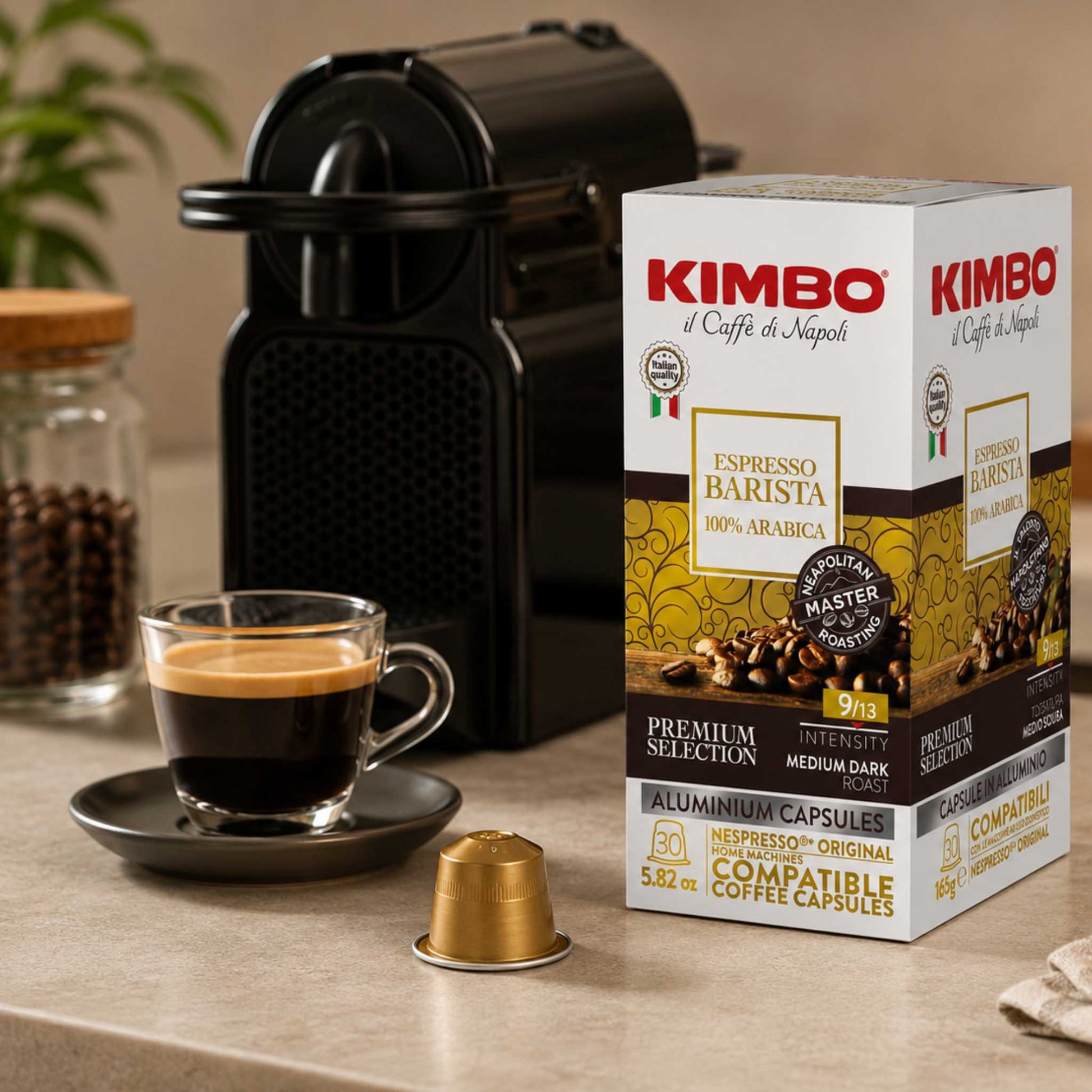 GardenState, Kimbo Barista 100% Arabica Nespresso compatible capsules, 30-pack. Bulk supply for office and hotels Singapore.