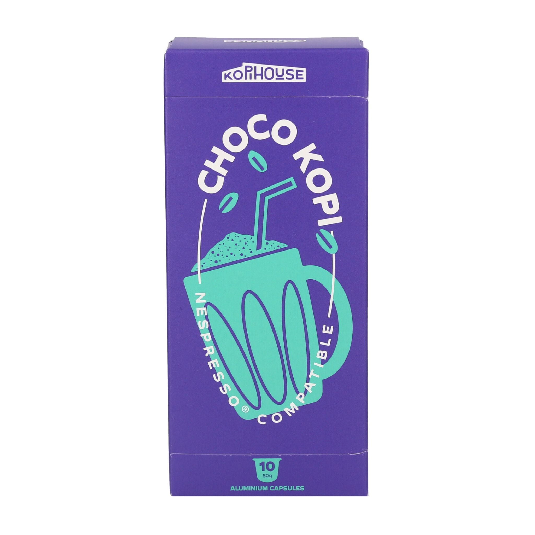 GardenState, KopiHouse Choco Kopi – 10 Nespresso® compatible capsules with toasty Kopi-o and a malty chocolate infusion. A nostalgic, comforting brew. Like a hug in a mug, local-style.