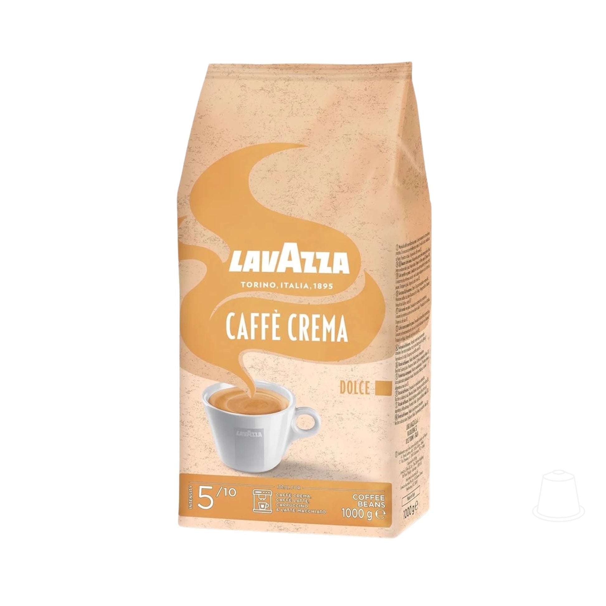 Garden State b2b coffee supplier Singapore, Lavazza Caffe Crema Dolce, 1 kg. Intensity 5/10