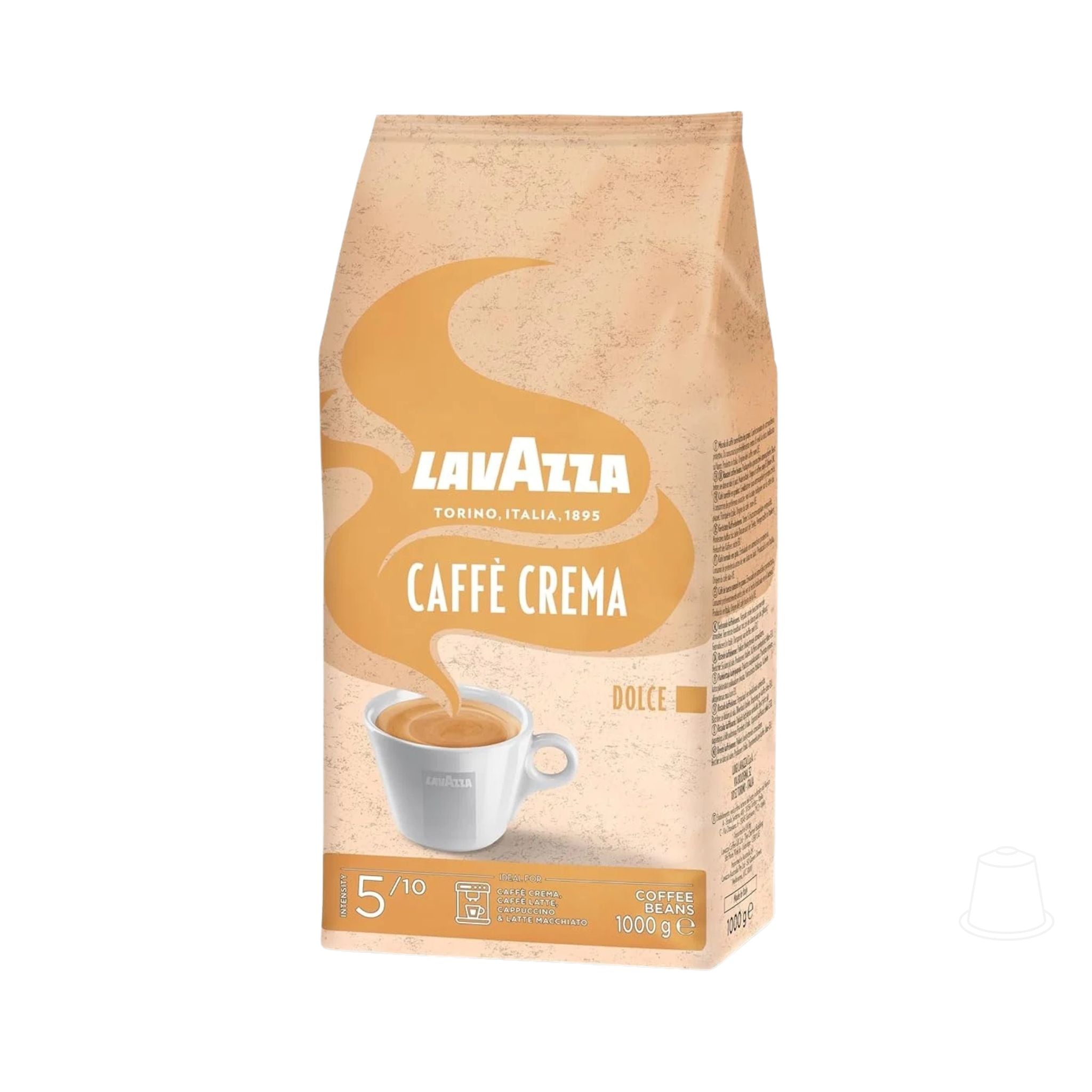 Garden State b2b coffee supplier Singapore, Lavazza Caffe Crema Dolce, 1 kg. Intensity 5/10