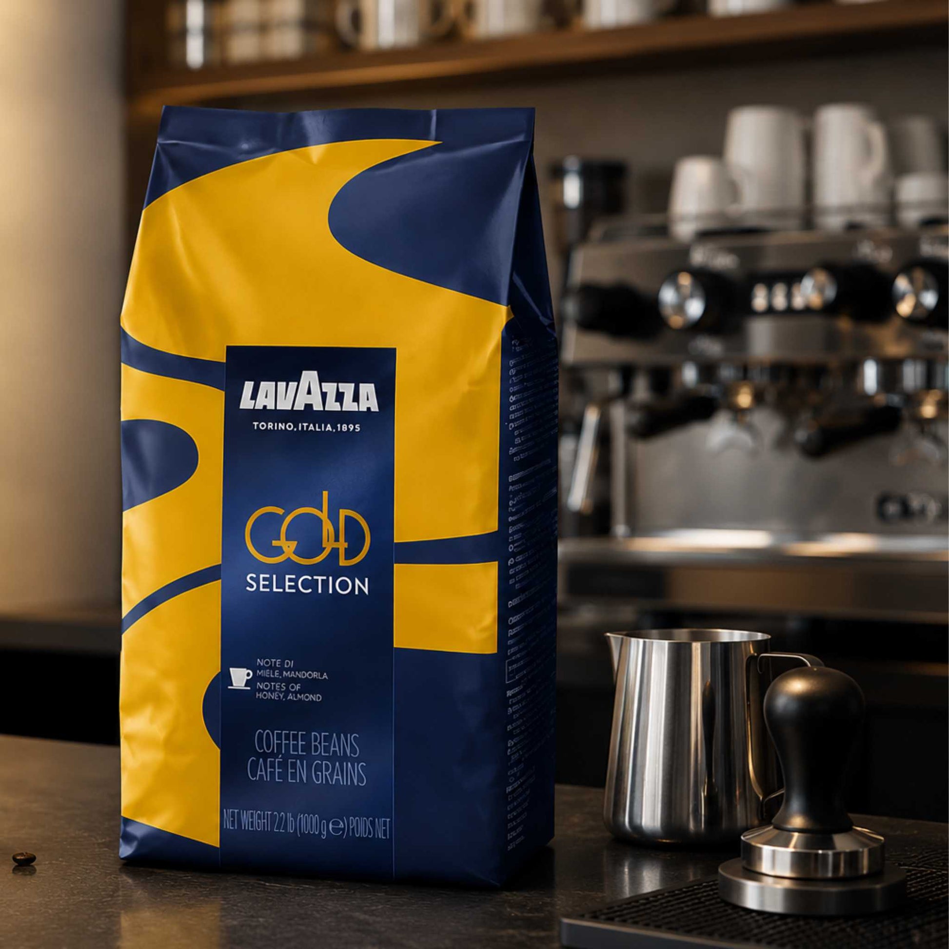 Garden State, Lavazza Gold Selection Whole Coffee Beans (1kg) – Premium Italian espresso with a rich, full-bodied taste. Wholesale supply horeca, ship chandlers, institutional coffee supply Singapore.