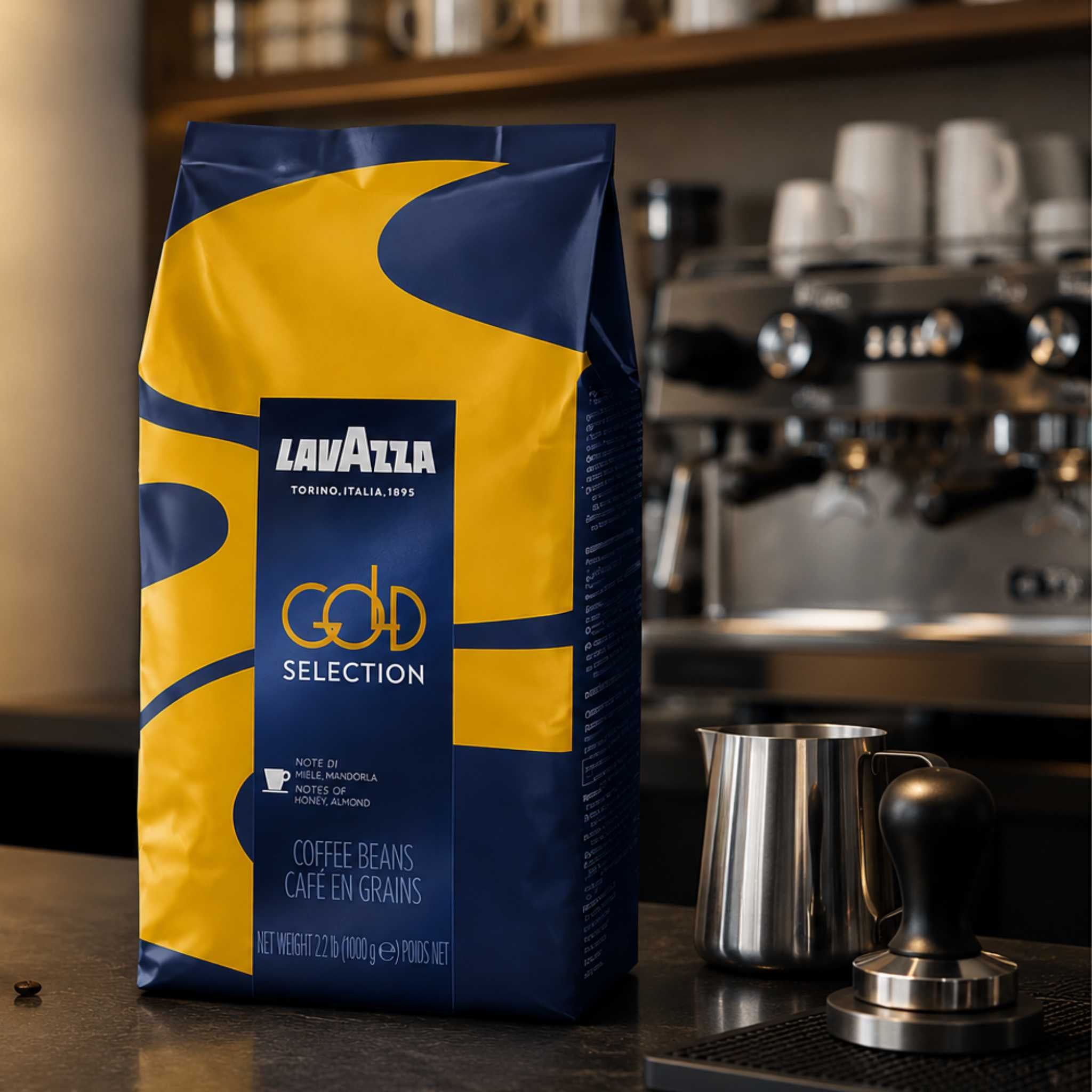 Garden State, Lavazza Gold Selection Whole Coffee Beans (1kg) – Premium Italian espresso with a rich, full-bodied taste. Wholesale supply horeca, ship chandlers, institutional coffee supply Singapore.
