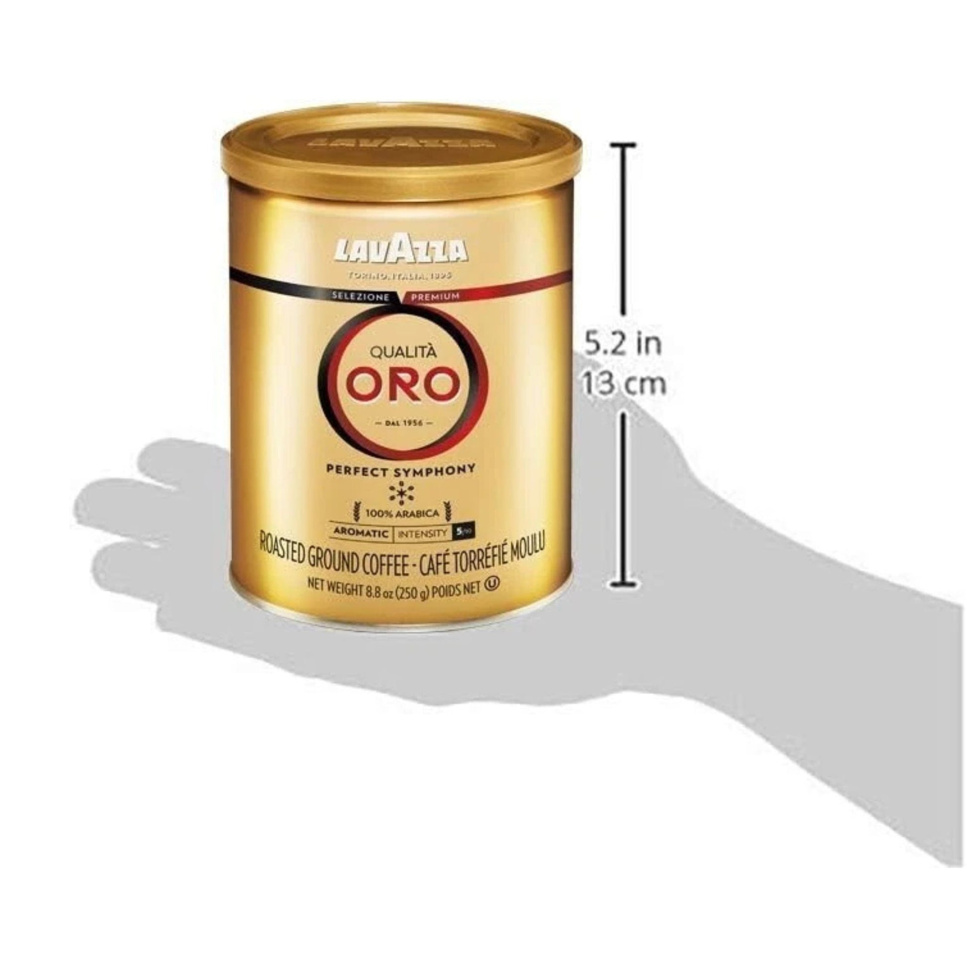 GardenState, Lavazza Qualità Oro Ground Coffee 250g tin – Medium roast, 100% Arabica blend with fruity and floral notes. Ideal for filter coffee, moka pot, and French press brewing.