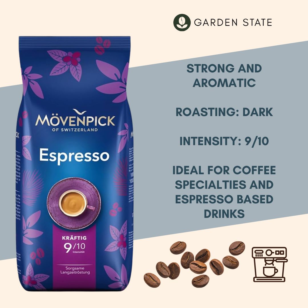 Movenpick Espresso Strong (Kraftig) Whole Coffee Beans (1 kg)
