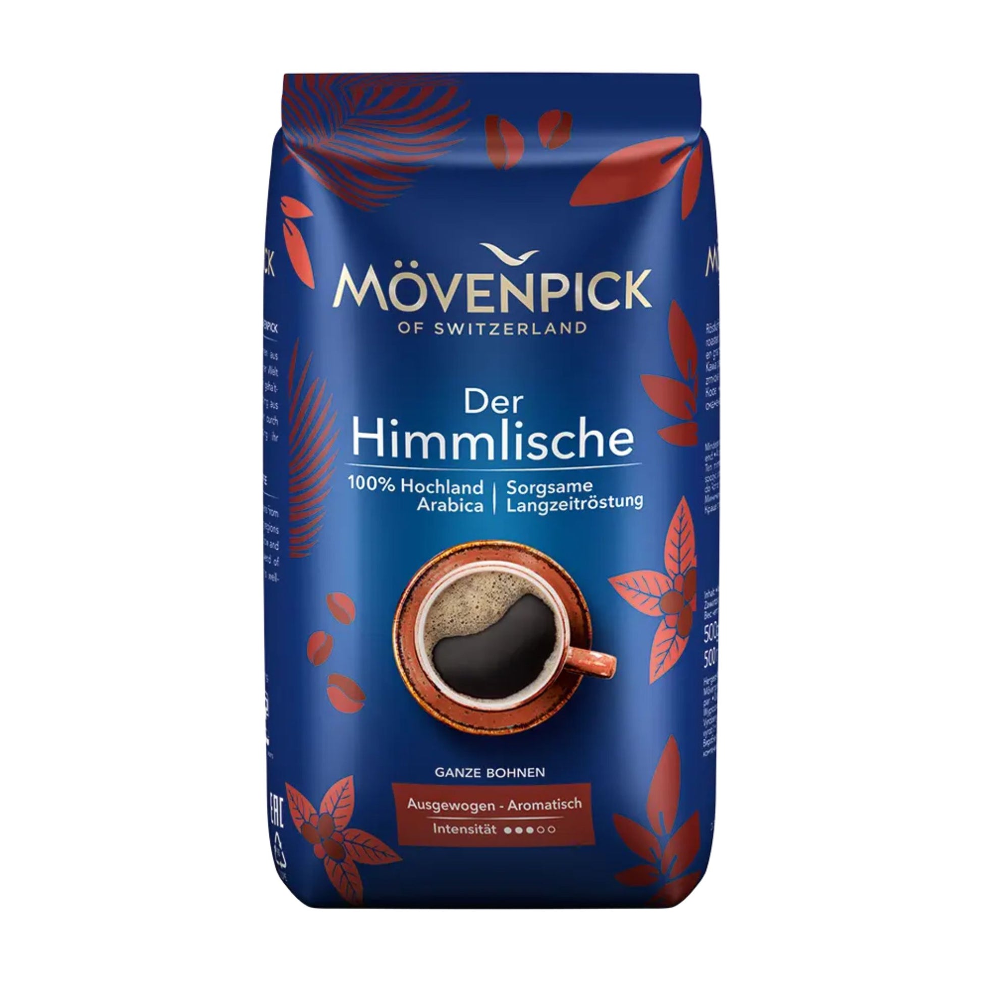 GardenState, Mövenpick Der Himmlische Whole Coffee Beans 500g pack – premium 100% Arabica beans with a balanced flavor and rich aroma, ideal for professional use.
