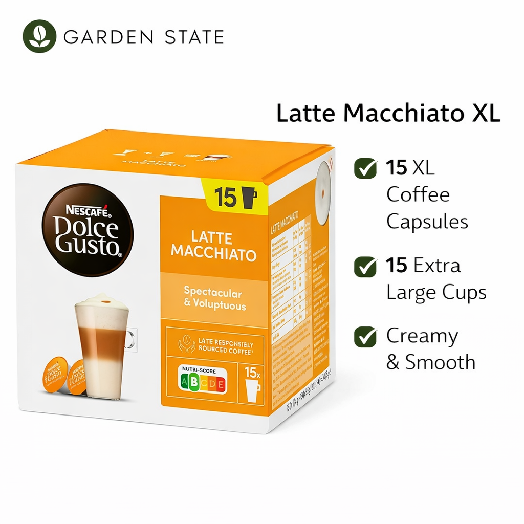Nescafe Dolce Gusto Latte Macchiato XL Coffee Cups (pack of 15)