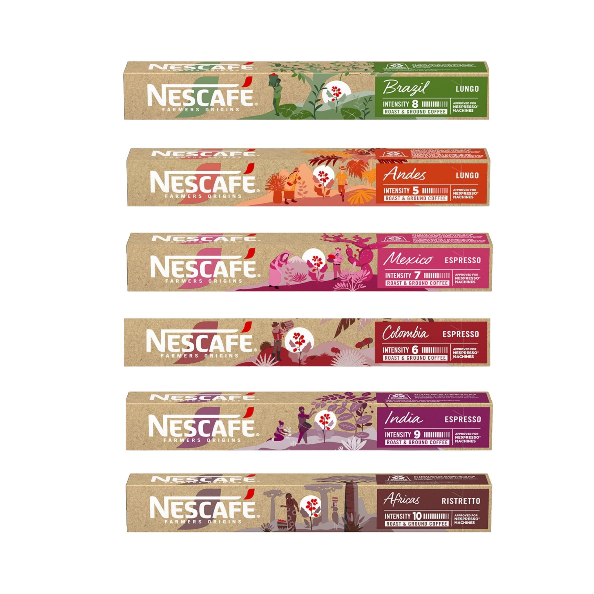 GardenState, B2B coffee supplier, Nescafe Farmers Origins, Single Origin Coffee Capsules for Nespresso coffee machines.