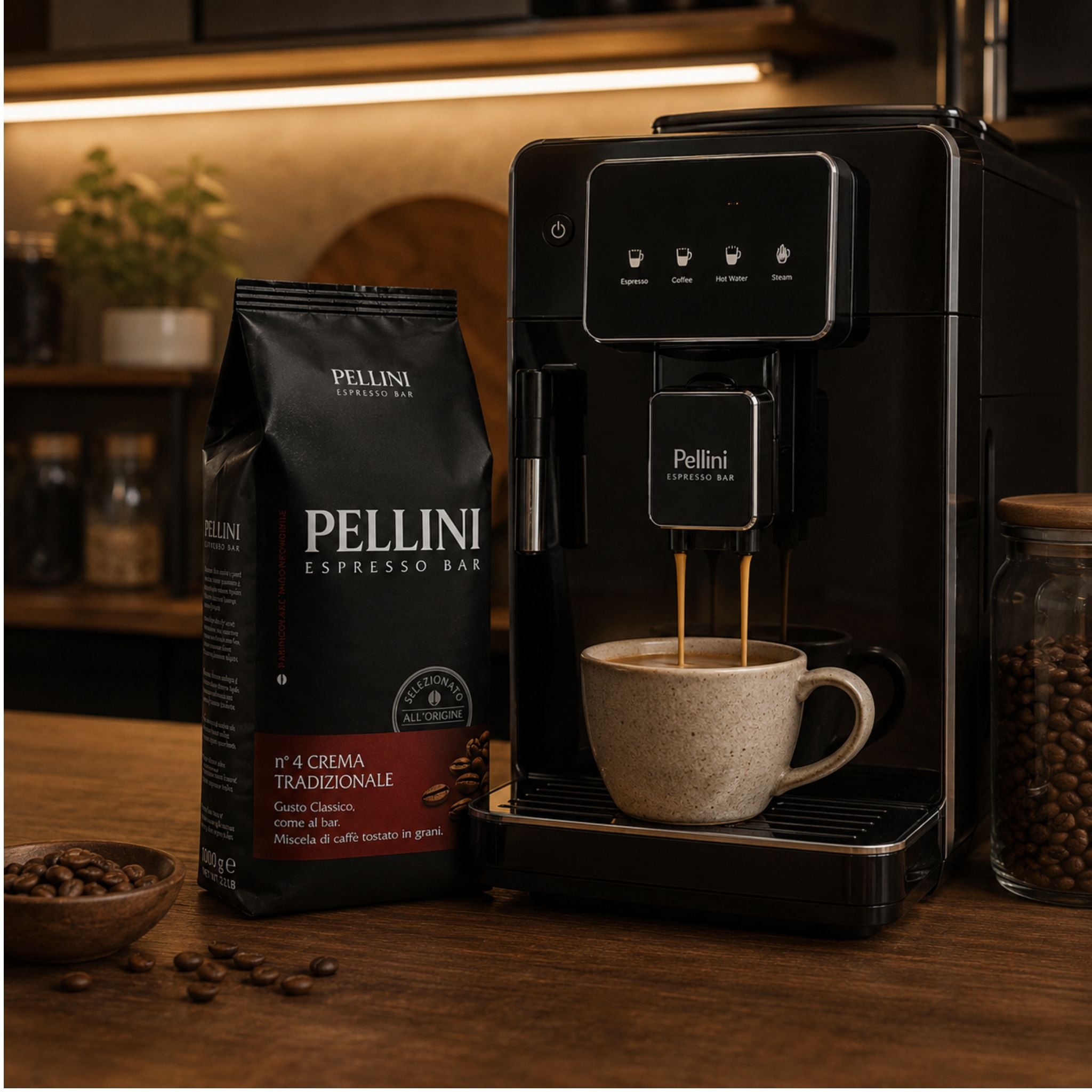 Pellini Espresso Bar No.4 Crema Tradizionale Whole Coffee Beans (1 kg)