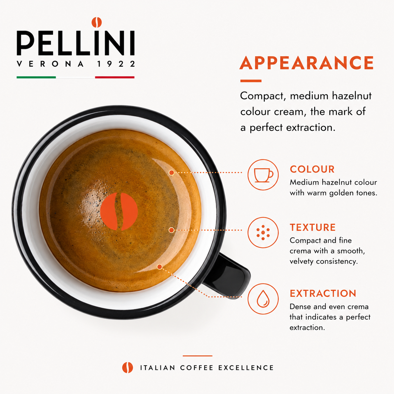 Full-bodied Pellini coffee beans roasted and packed in Italy for B2B coffee supply in Singapore