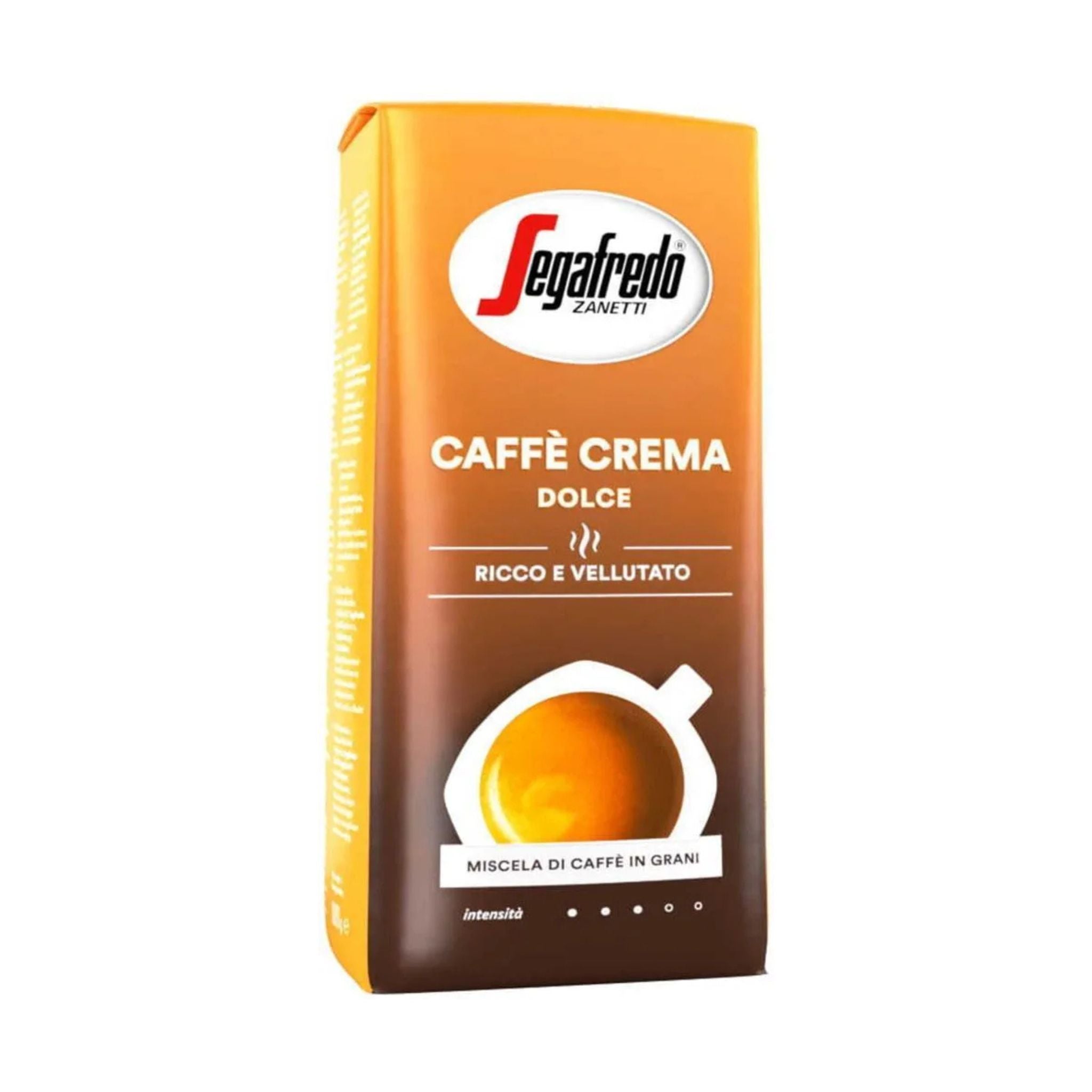 GardenState,Segafredo Zanetti Caffè Crema Dolce (1KG) – Whole Coffee Beans, Medium to Dark Roast, 6/10 Intensity. A balanced blend of 60% Arabica & 40% Robusta, offering a velvety texture, rich aroma, and smooth taste. Roasted in Italy for premium quality.