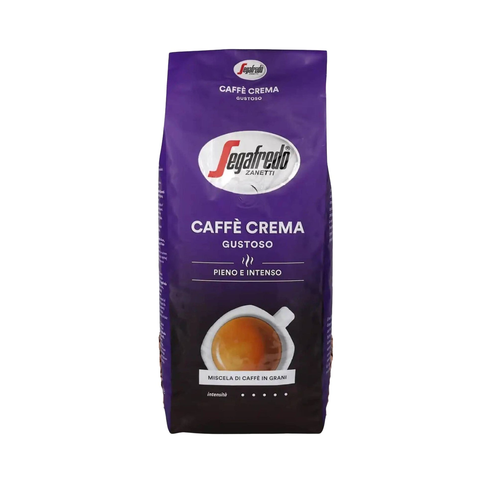 GardenState,Segafredo Zanetti Caffè Crema Gustoso (1KG) – A bold Italian blend of Arabica & Robusta beans, medium roast, 10/10 intensity. Rich aroma, velvety hazelnut-brown crema, and full-bodied taste. Ideal for all coffee machines.