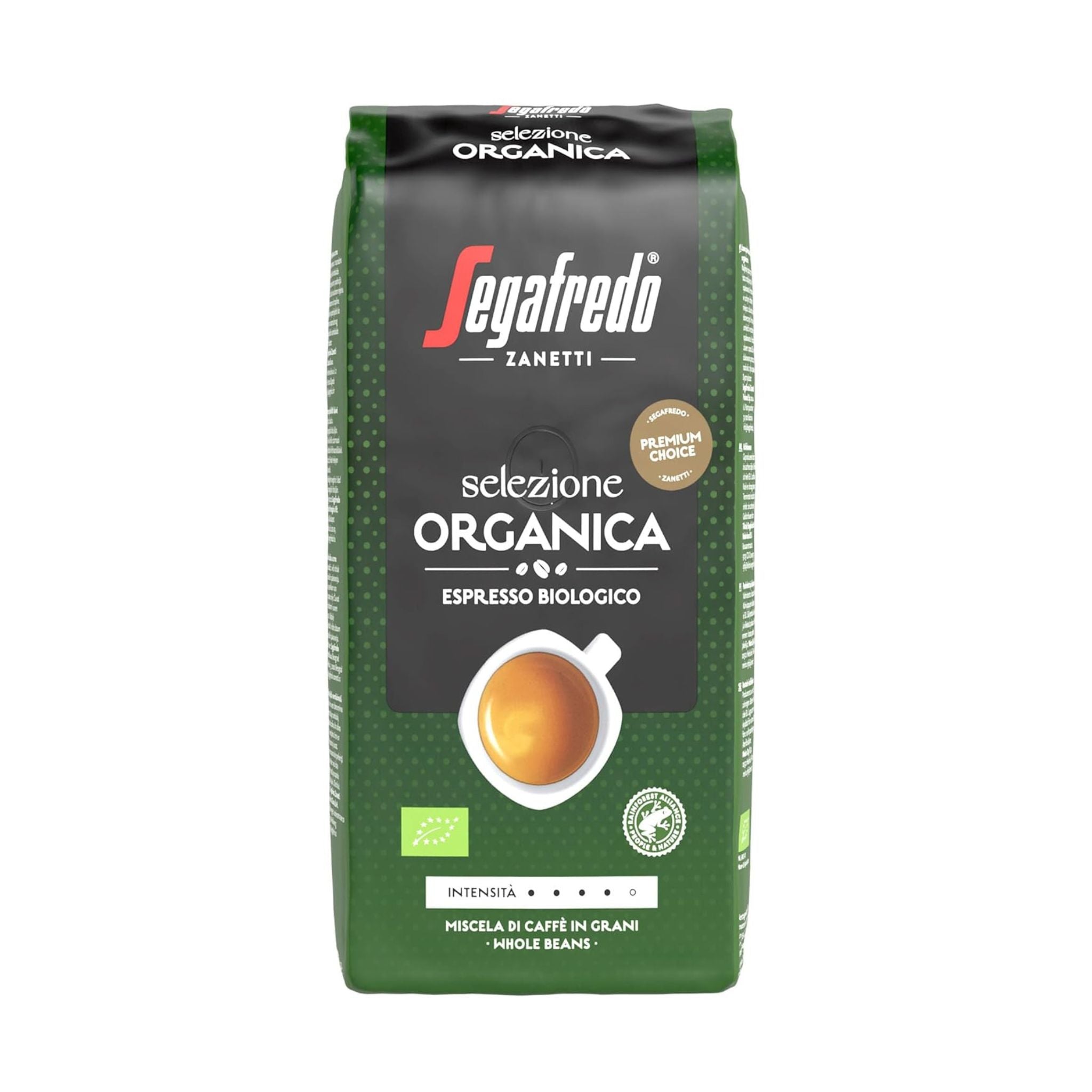 GardenState, Segafredo Organica Espresso Biologico (1KG) – Premium organic coffee beans from Peru, Mexico & Uganda. Medium roast (8/10 intensity) with rich chocolate, caramel, and nutty notes. Roasted in Italy, perfect for espresso & all brewing methods.