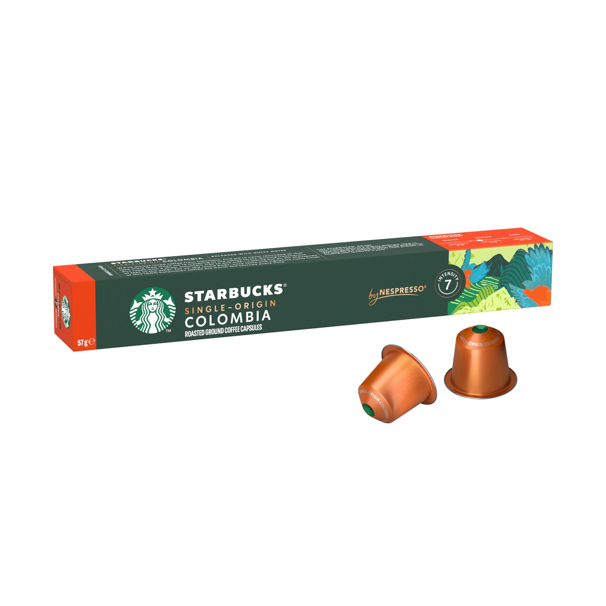 GardenState, Starbucks® Single Origin Colombia by Nespresso® – 10 coffee capsules with a medium roast, nutty, juicy taste, and intensity 7/13. Made with 100% Colombian beans. Compatible with Nespresso® Original Line machines.