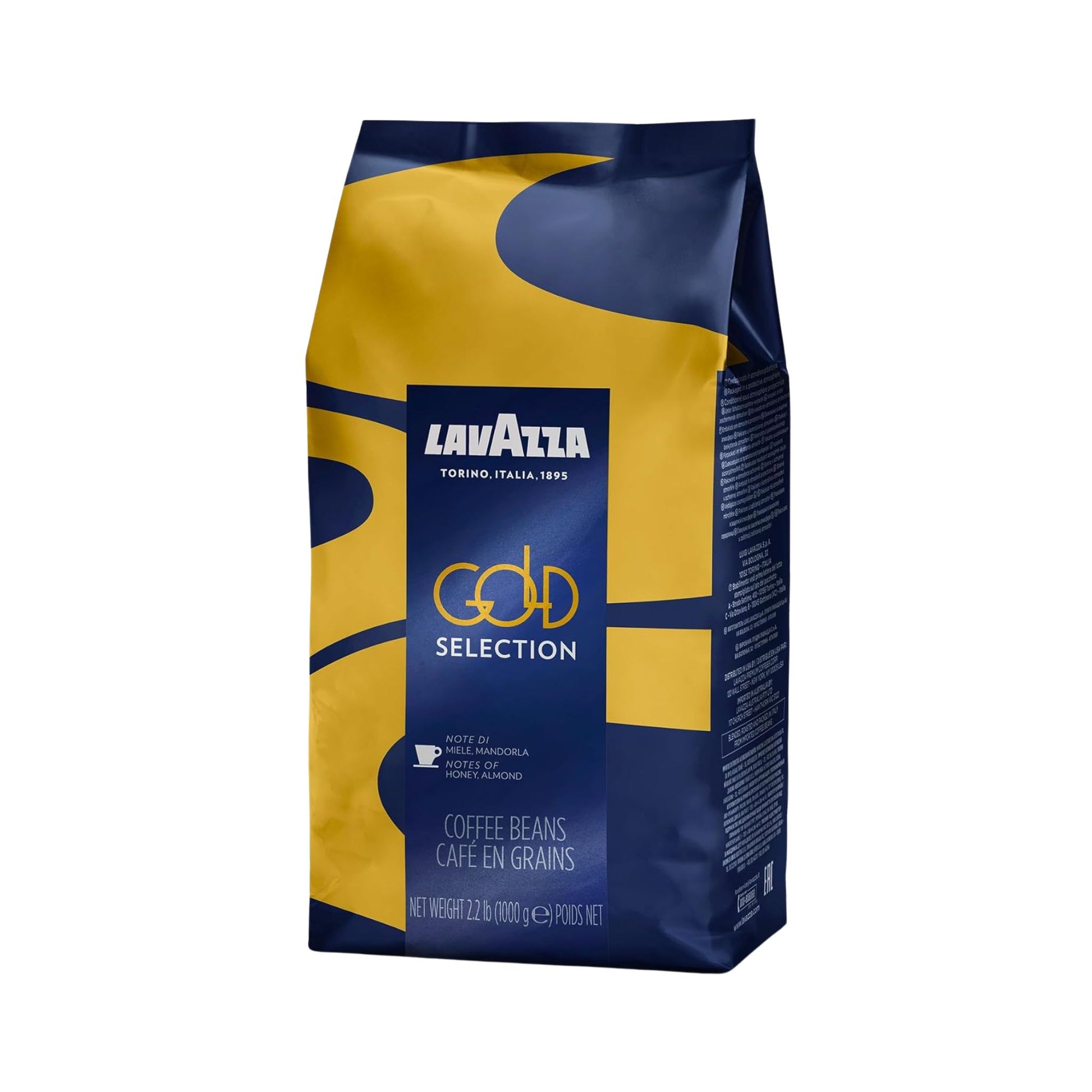 Garden State, Lavazza Gold Selection Whole Coffee Beans (1kg) – Premium Italian espresso with a rich, full-bodied taste. Medium roast, 10/10 intensity, with notes of honey and almond. Ideal for cafés, offices, hospitality. Blended and roasted in Italy for authentic quality.