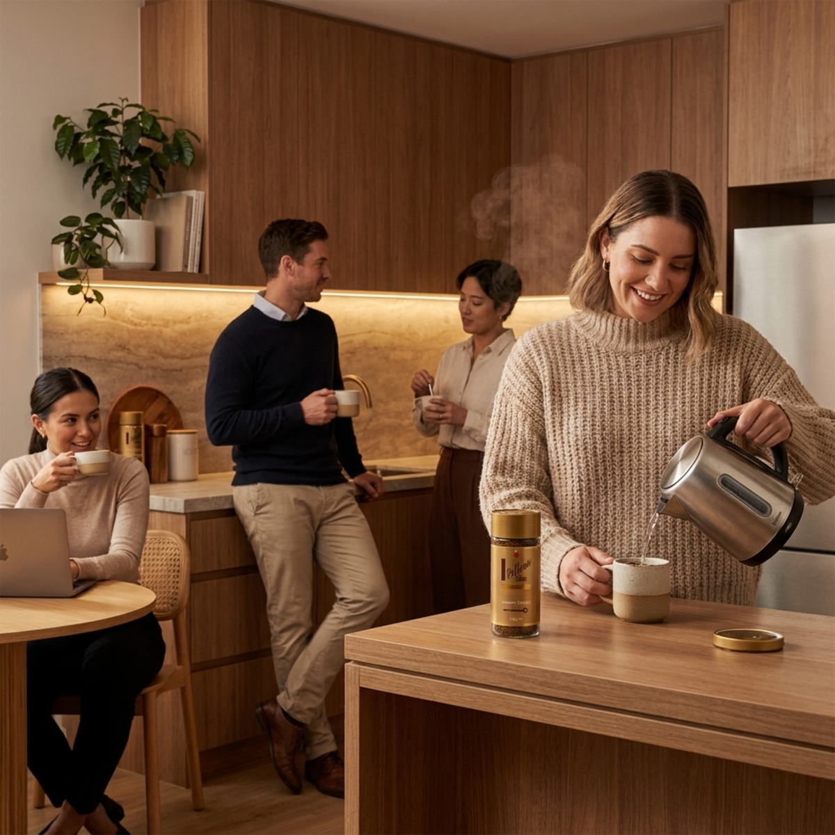 Vittoria Coffee Original Classic 13/15 intensity instant coffee enjoyed at home, convenient freeze-dried medium roast coffee for everyday coffee lovers and busy professionals