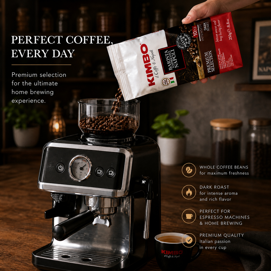 Kimbo Barista Espresso Napoli Whole Coffee Beans (250 g)