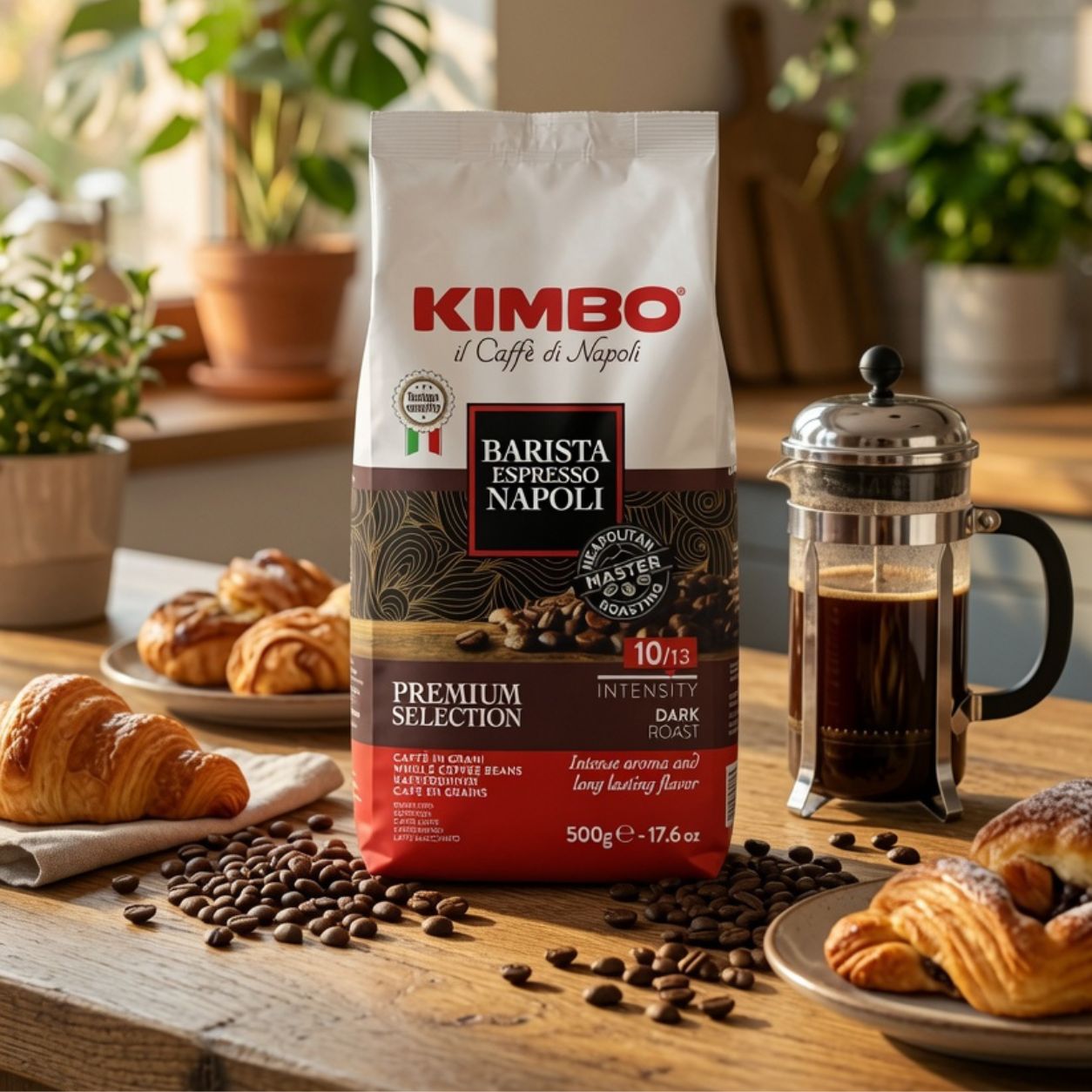 Kimbo Barista Espresso Napoli Whole Coffee Beans (500 g)