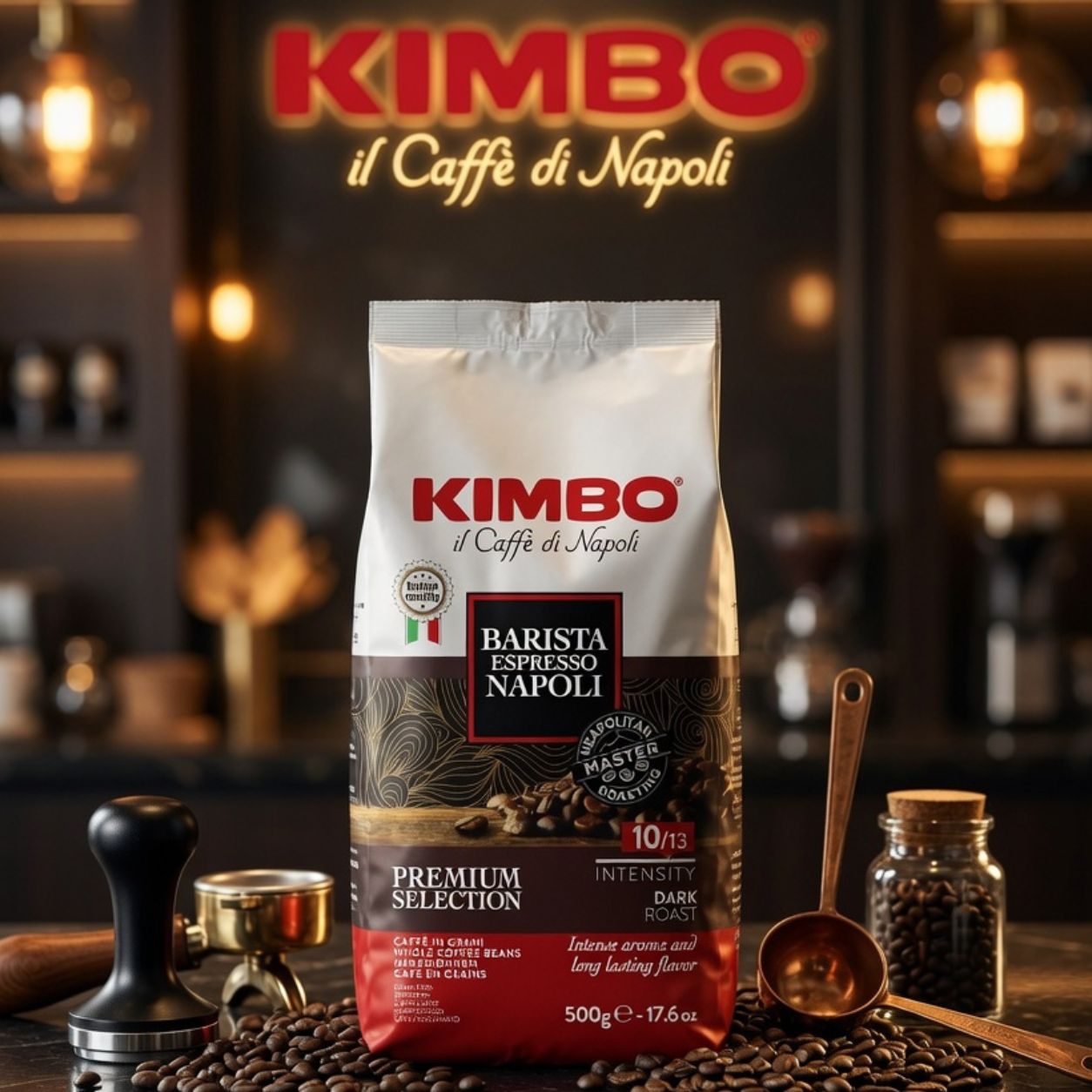 Kimbo Barista Espresso Napoli Whole Coffee Beans (500 g)