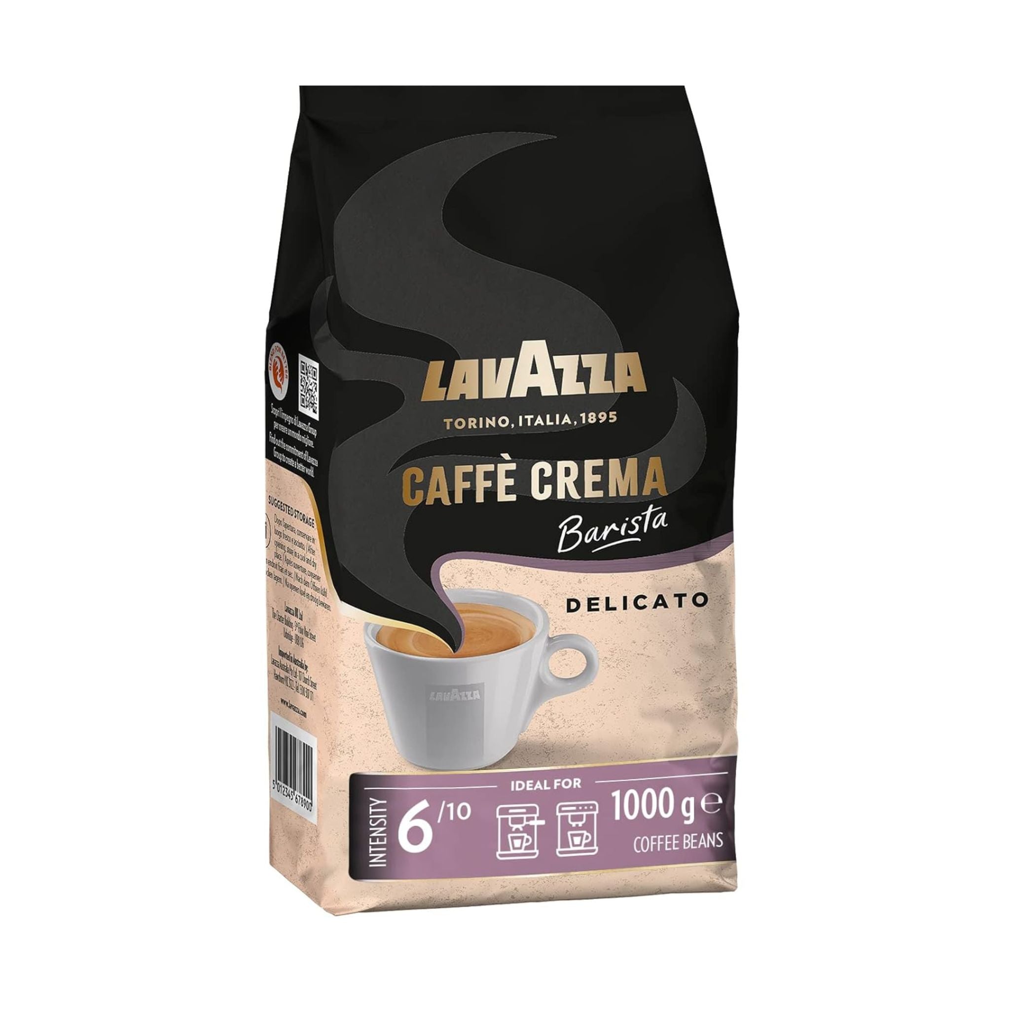 Lavazza Caffe Crema Barista Delicato Whole Coffee Beans (1 kg)