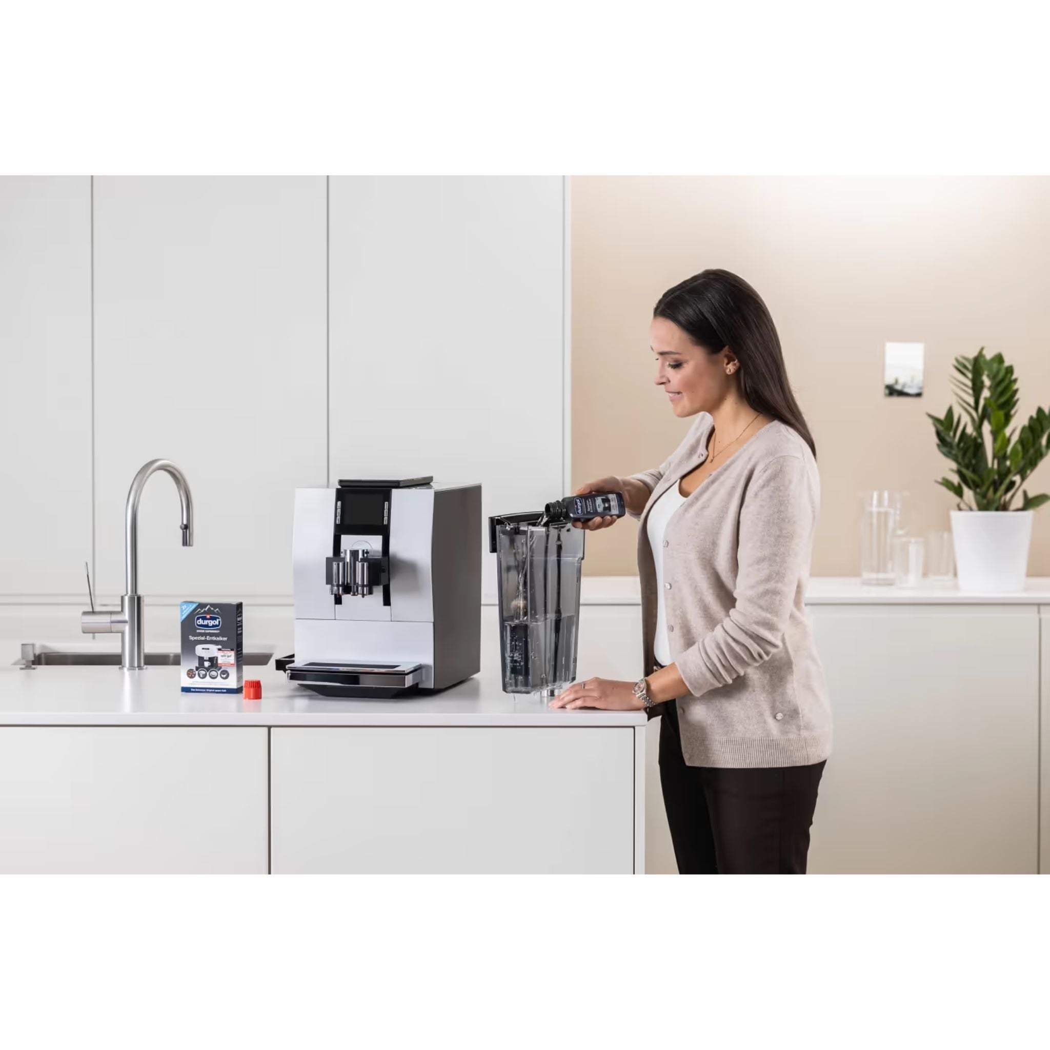 GardenState, Durgol Swiss Espresso Descaler, 2 x 125ml. Fast, safe descaling for all espresso machines. Odorless, tasteless, and highly effective. Helps maintain machine performance and espresso quality.